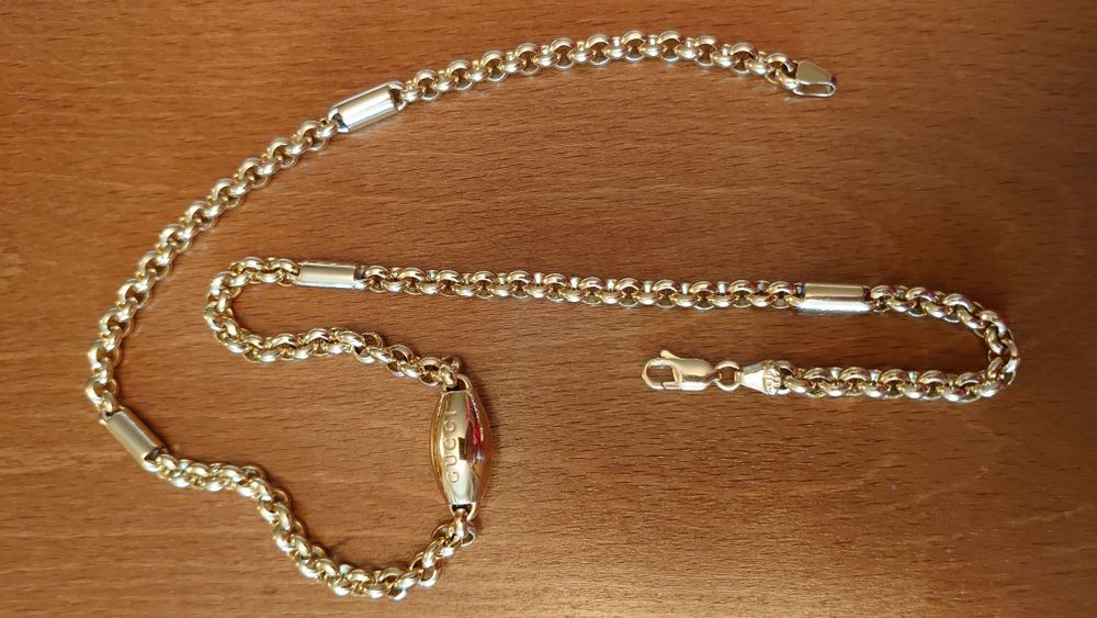 GUCCI ланец от плътно злато 71 gr. 14 k. 585 проба 54 см. УНИКАТ !