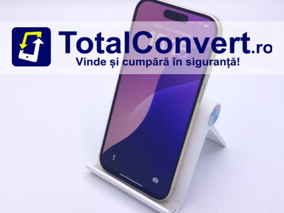 Apple iPhone 15 128GB Yellow 6GB Single, Garantie 24 luni | #D87873