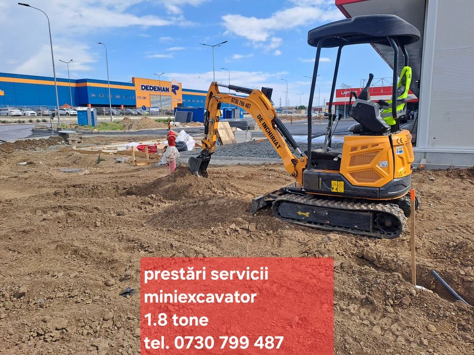 Săpături mecanizate  - subtraversări  - demolări  -  TULCEA