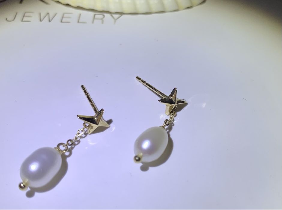 Cercei Perle Aur 14K