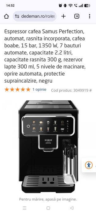 Expresor de cafea Samus