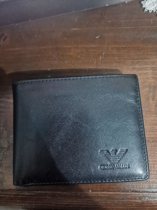 Portofel Armani negru de peiele