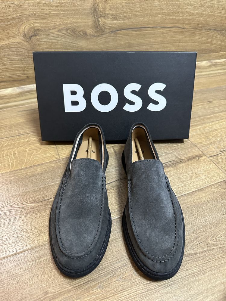 Hugo Boss мъжки мокасини – Sienne Mocc (Dark Grey)
