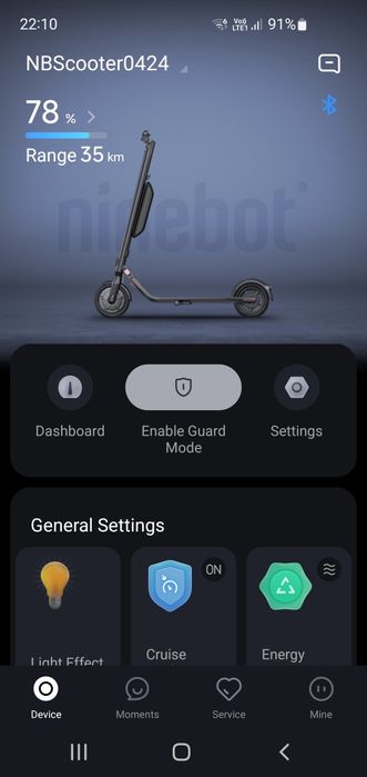 Vand trotineta Nineboot Scooter Segway E45E