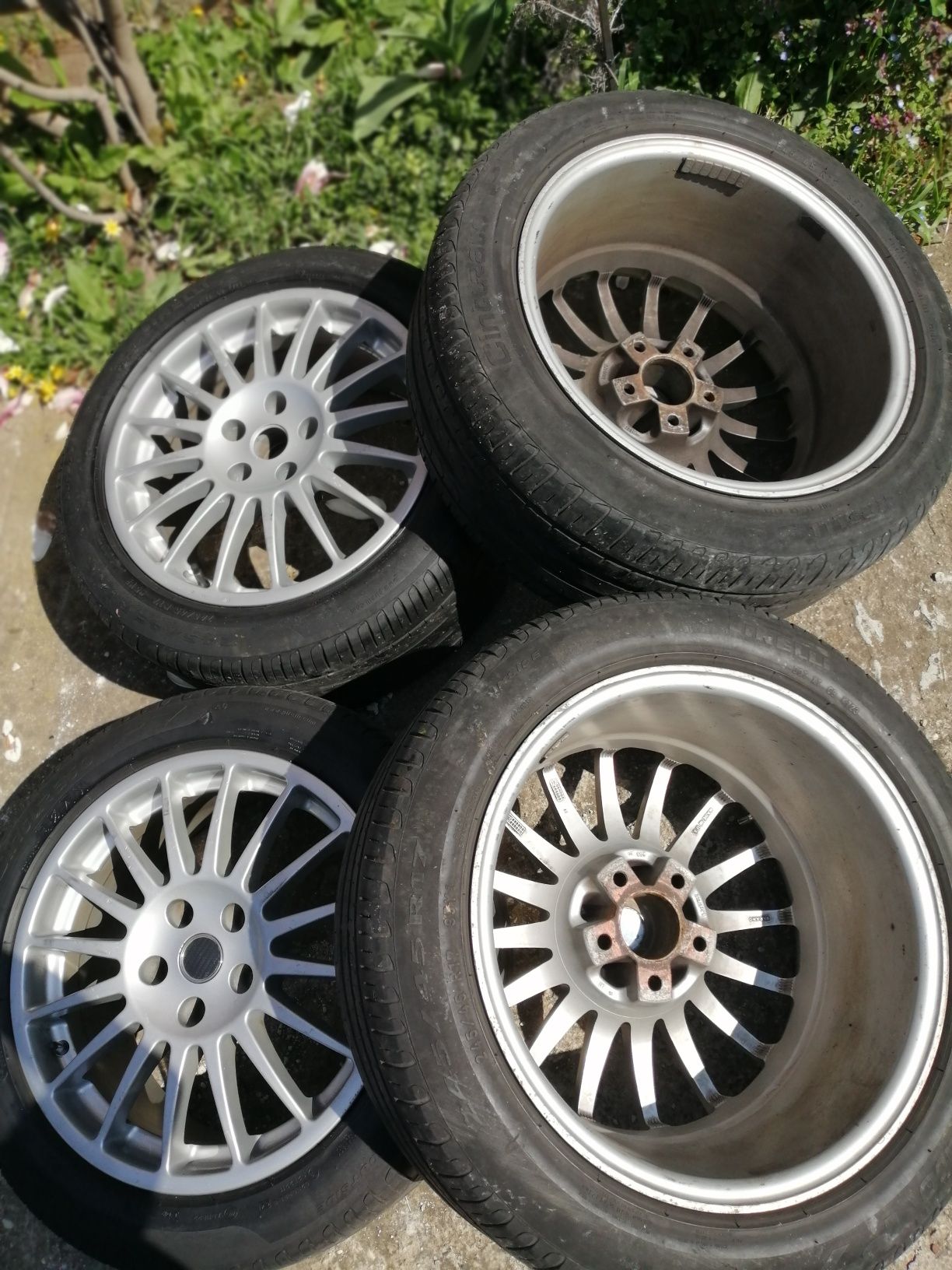 Vând jante aliaj model OZ RACING 5x112 r17, lățime 8j,et35