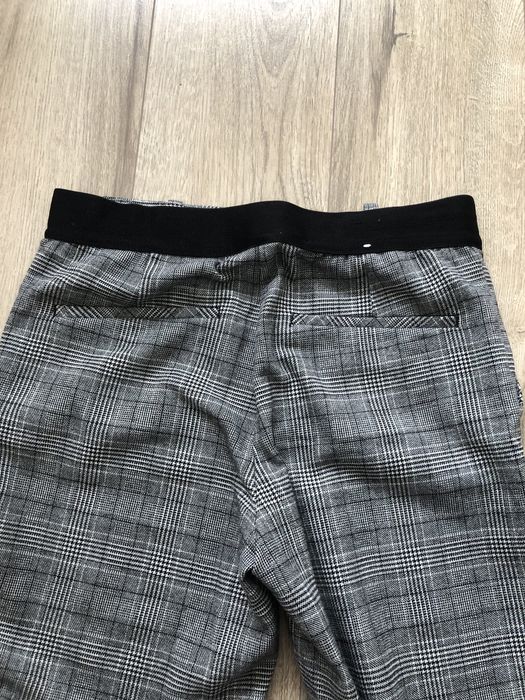 Pantaloni gri carouri H&M, marimea 36
