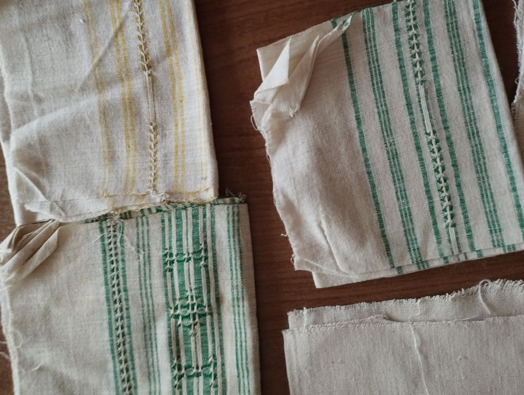 Старинни кърпи от памук и коноп