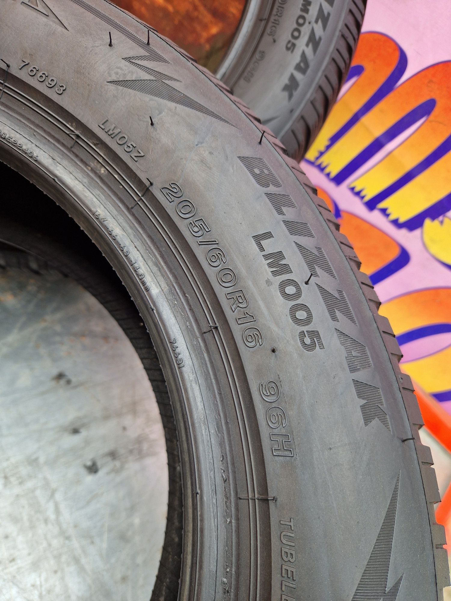 2 Anvelope Bridgestone 205 60 R16 M+S. Dot 2022