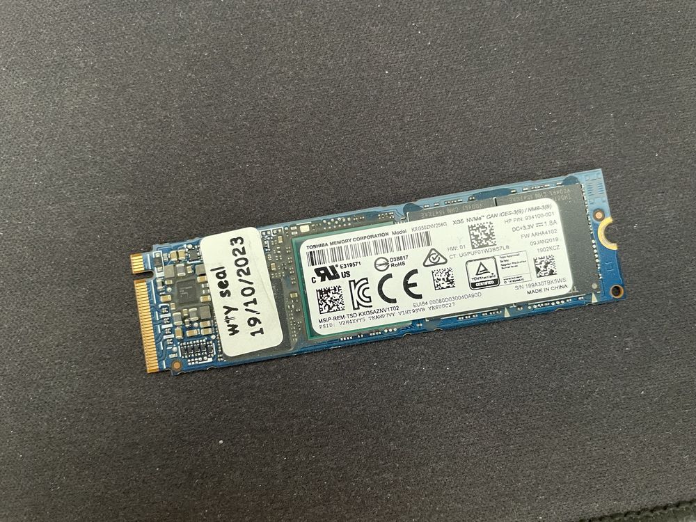 SSD m.2 2280 nvme 256GB toshiba si samsung