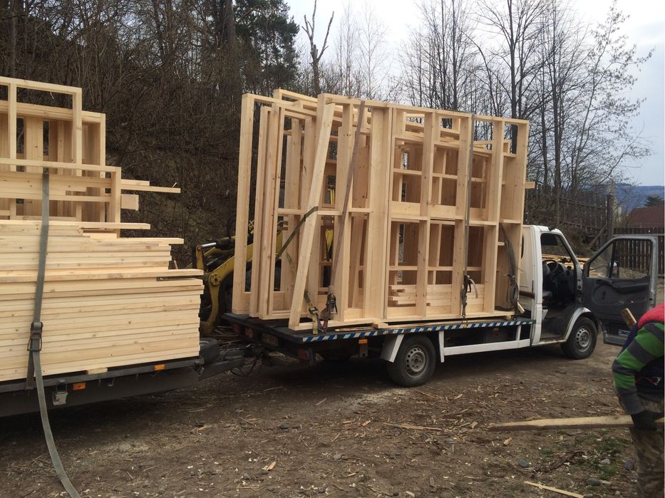 Tiny house 5800€ pe structura de lemn timber frame