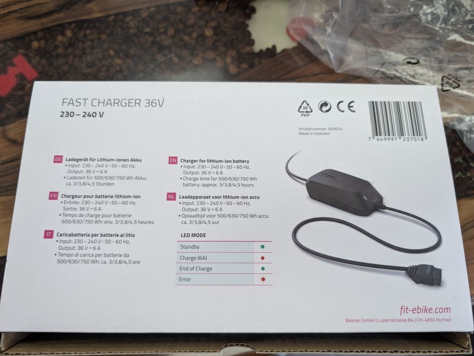 Încărcător bicicleta electrica fit bike 48v 3a Panasonic