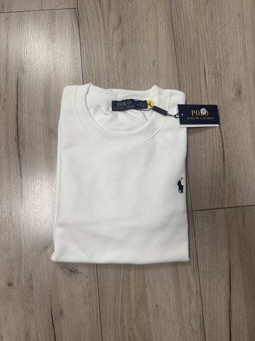 Pulover alb Ralph Lauren