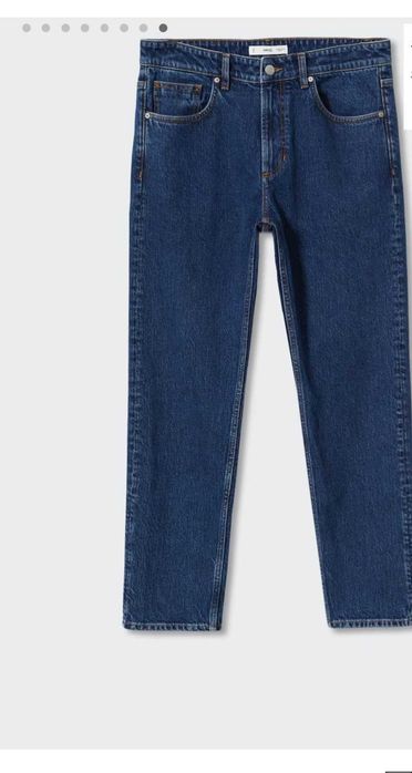 Blugi Ben tapered cropped  albastru inchis barbati 40 noi cu eticheta