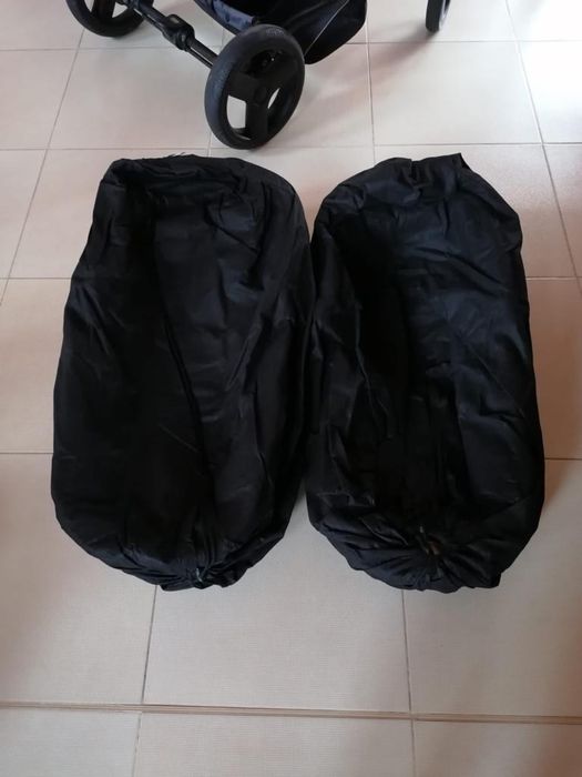 Cărucior gemeni landou + parte sport