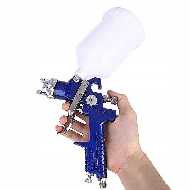Pistol vopsit pneumatic 1.4mm 1.7mm HVLP vas 600ml regulator (V81294)