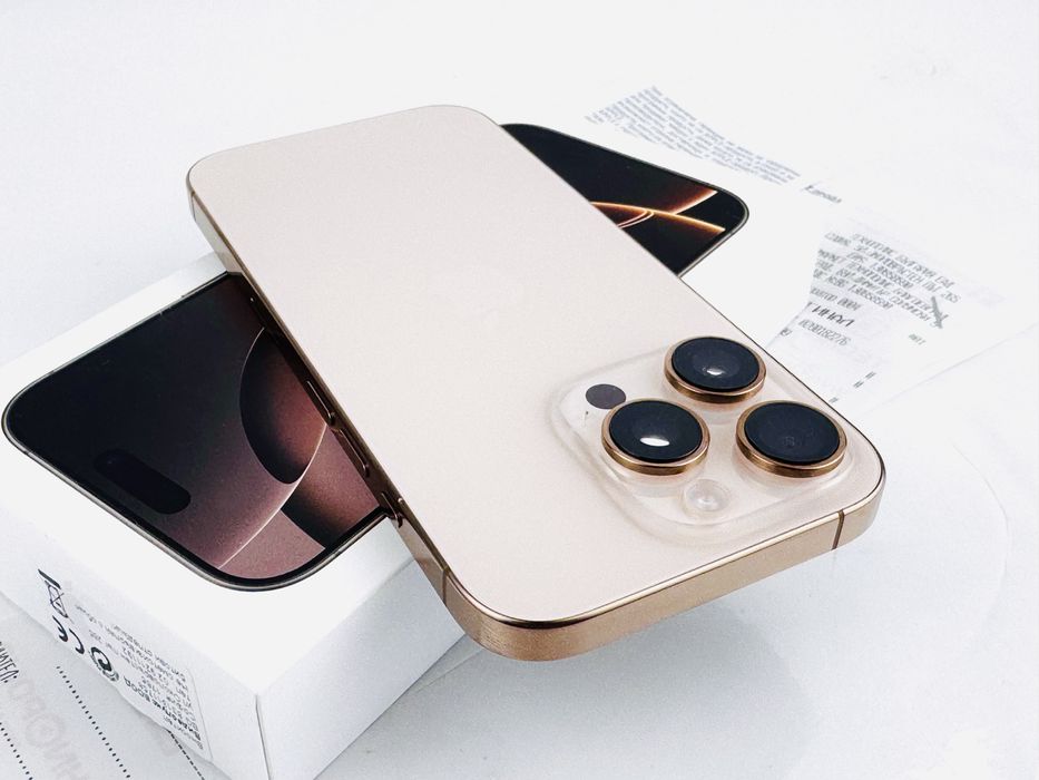 НОВ! Apple iPhone 16 Pro 128GB Desert Titanium 2г. Гаранция!