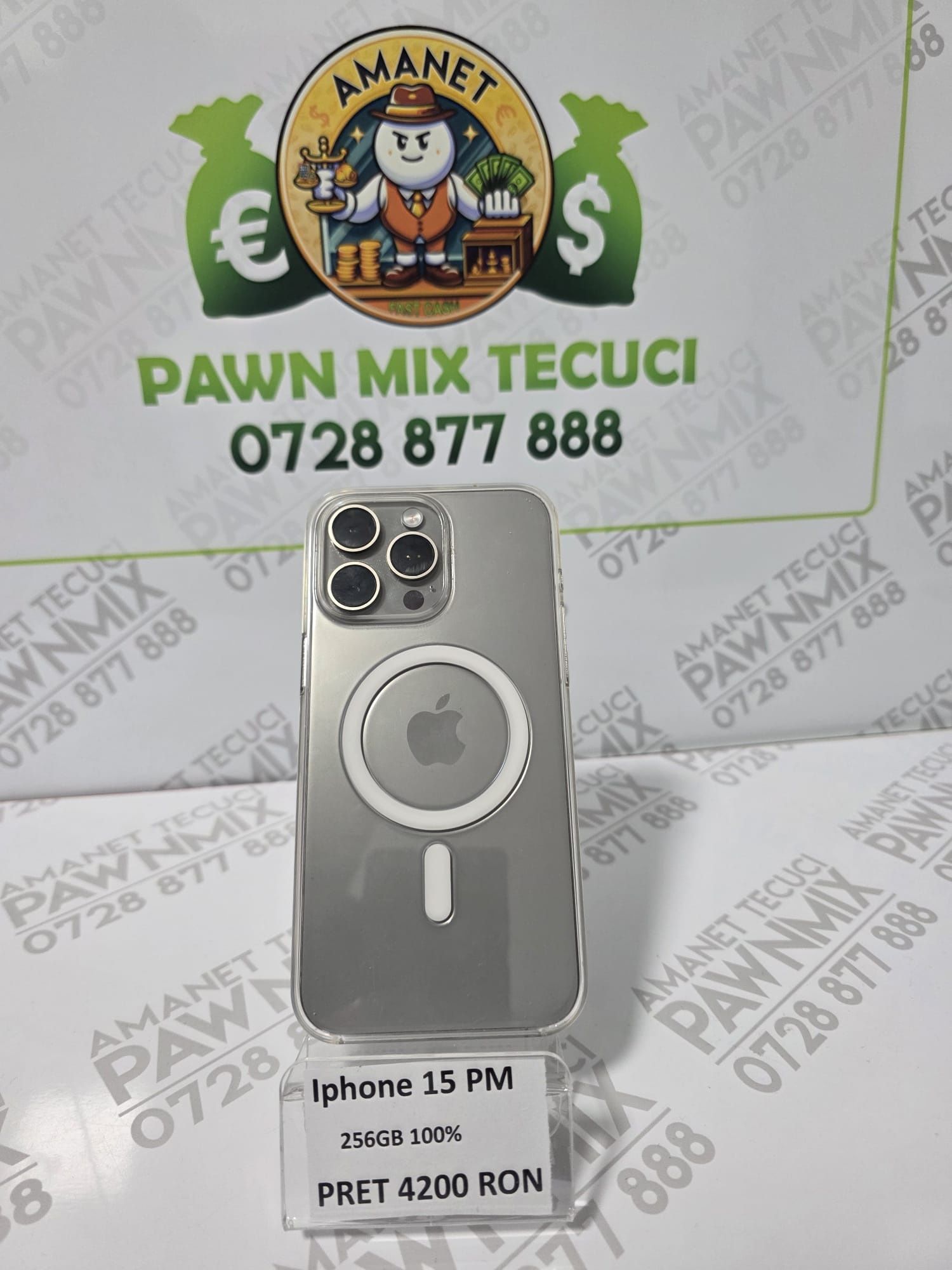 iPhone 15 Pro Max 256GB 100% Baterie