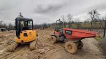 Lucrari miniexcavator,  dumper, cilindru, camioneta