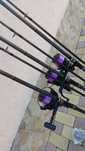 Set crap: 3 x shimano velocity 12ft, 3,25lb/ 3x wychwood big pit 65s