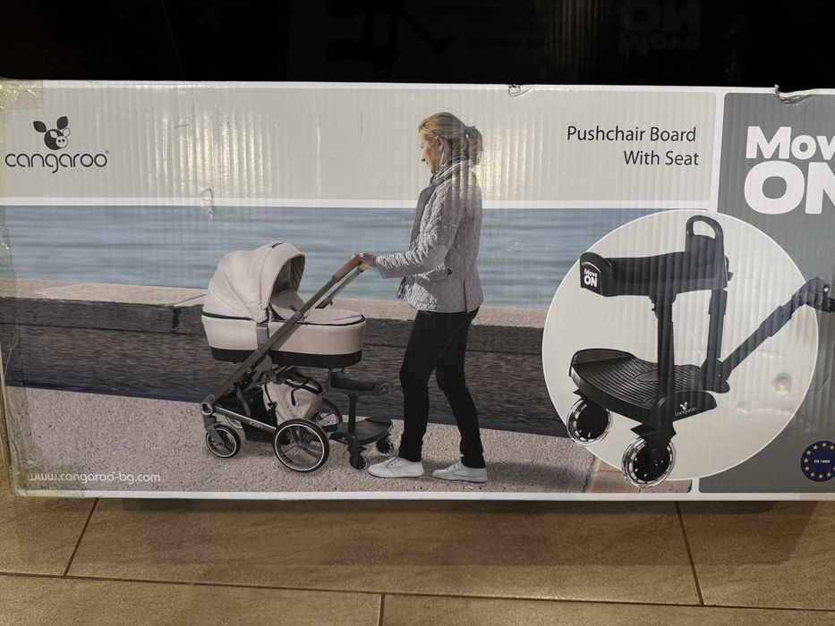 Борд за второ дете на количка - Cangaroo MOVE ON, СЪС СЕДАЛКА