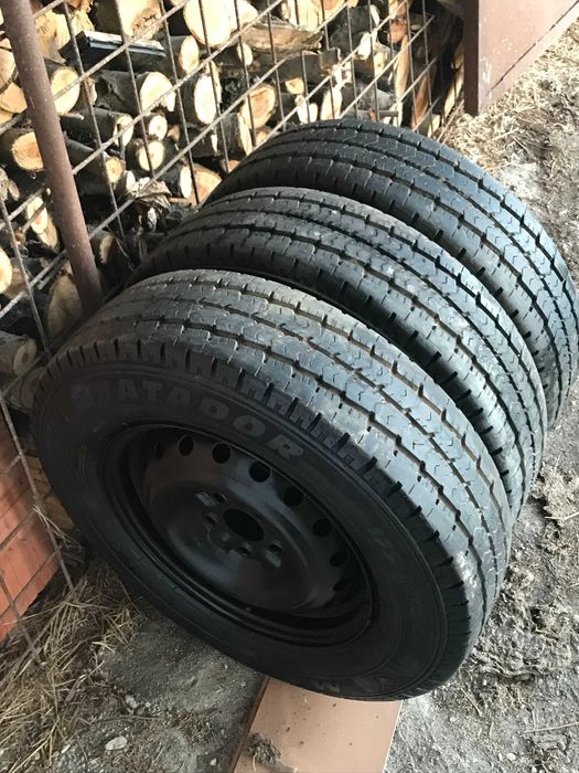 Roata dacia papuc 5 prezoane (cauciuc+janta)