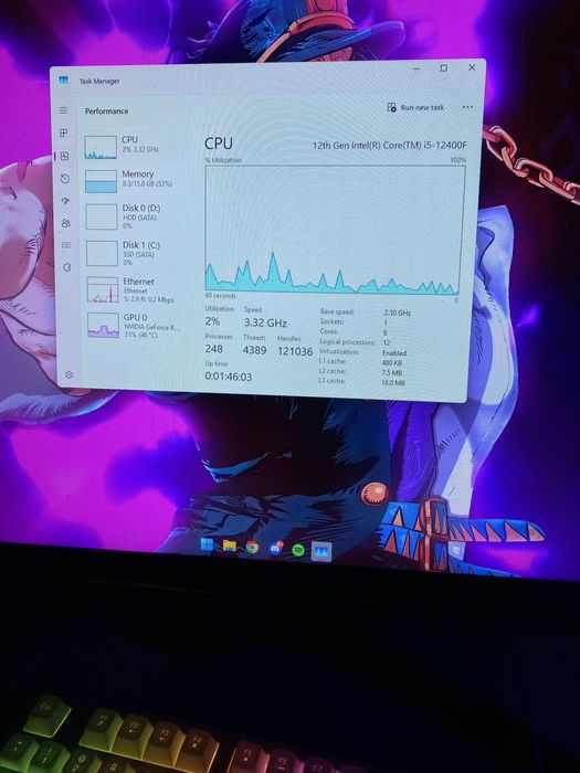 Se vinde PC gaming cu rtx 3060ti si i5-12400F
