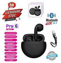 Casti Pro 6 - Bluetooth 5.1 - mic/suport/touch- waterproof - UK