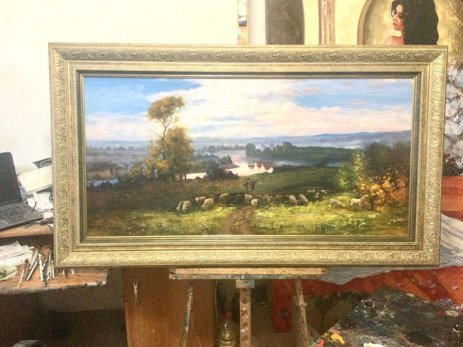 Portrete la comanda,caricatura pictata manual,NU DIGITALA