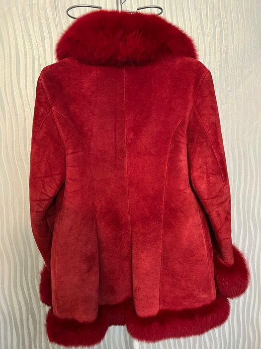 Дубленка натуральная с мехом песца