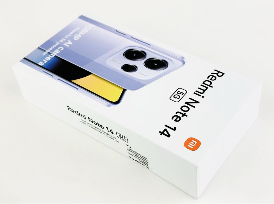 НОВ! Xiaomi Redmi Note 14 5G 256GB 8RAM Black 2г. Гаранция!