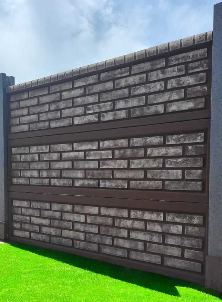 Modele garduri zidite din boltari, placi gard beton prefabricat,