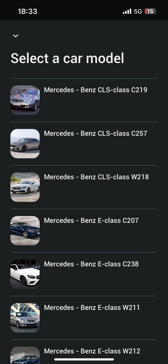 Автодиагностика на Mercedes активиране на AMG logo видео в движение