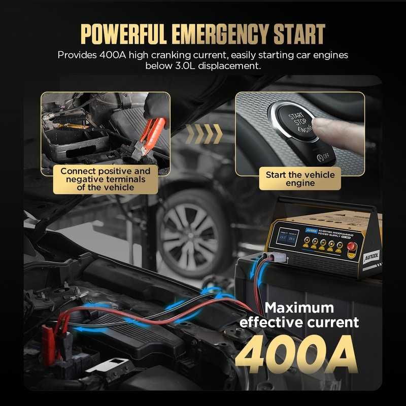 Захранване за програмиране, Jump Starter и Smart зарядно, Autool EM365