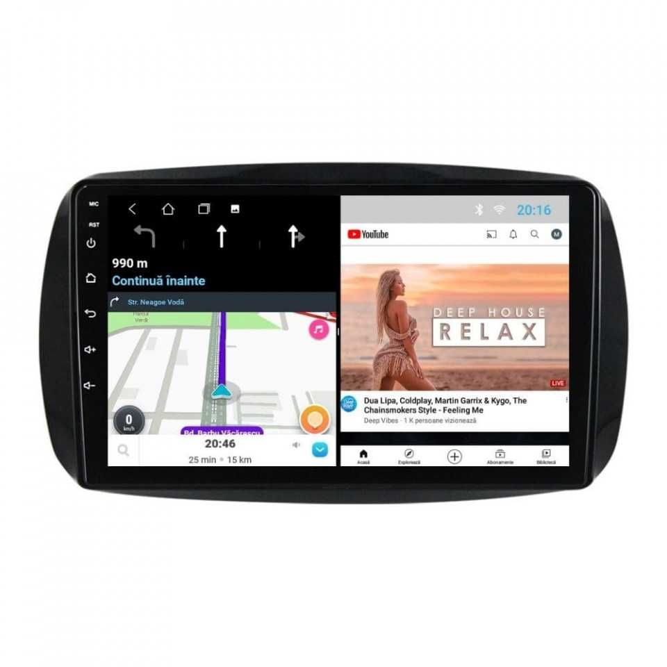 Navigatie Smart Fortwo dupa 2014, Android 14, 9INCH, 4GB RAM 64 ROM