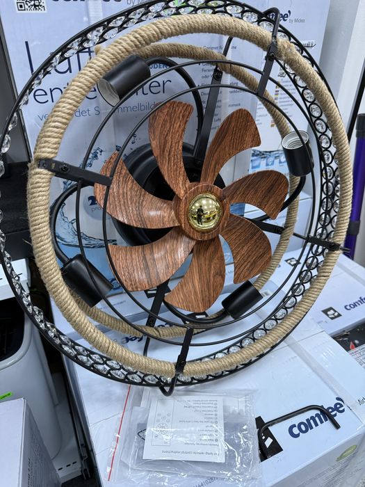 Aplica tavan-cristale si leduri,ventilator