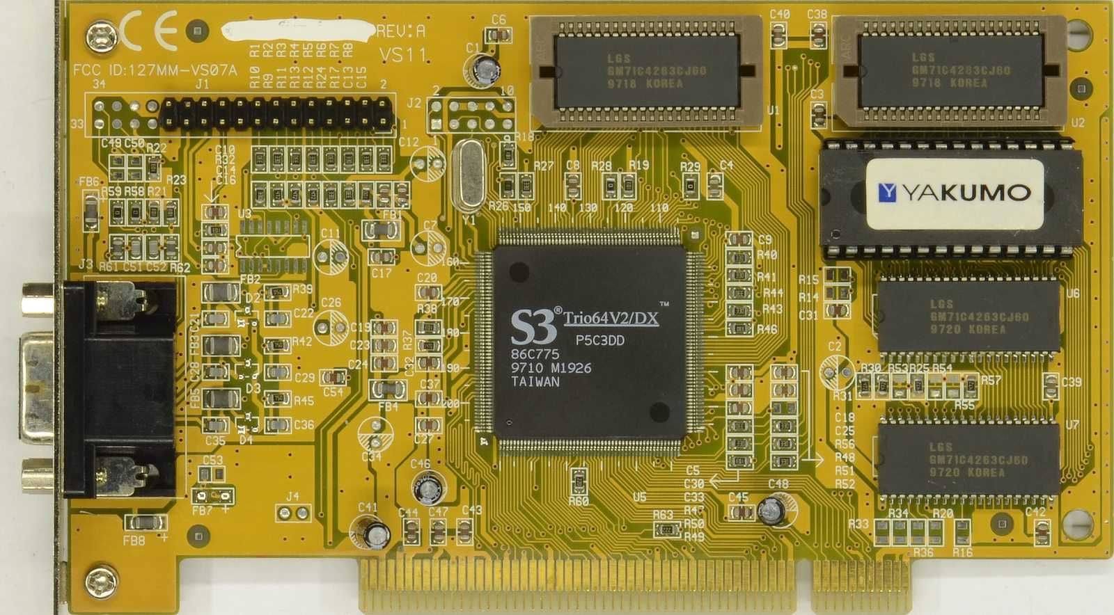 Видеокарта HIS S3 Trio64V2 (Retrogaming/VINTAGE 1996)