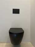 Vas WC cu capac inclus - nou sigilat, negru mat
