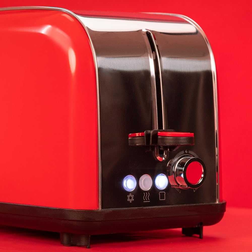 Тостер Cecotec Toastin' time 850 Red Lite. 850W, Капацитет за 2 филии