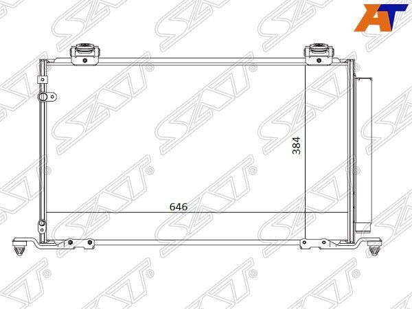 Радиатор кондиционера Toyota Avensis