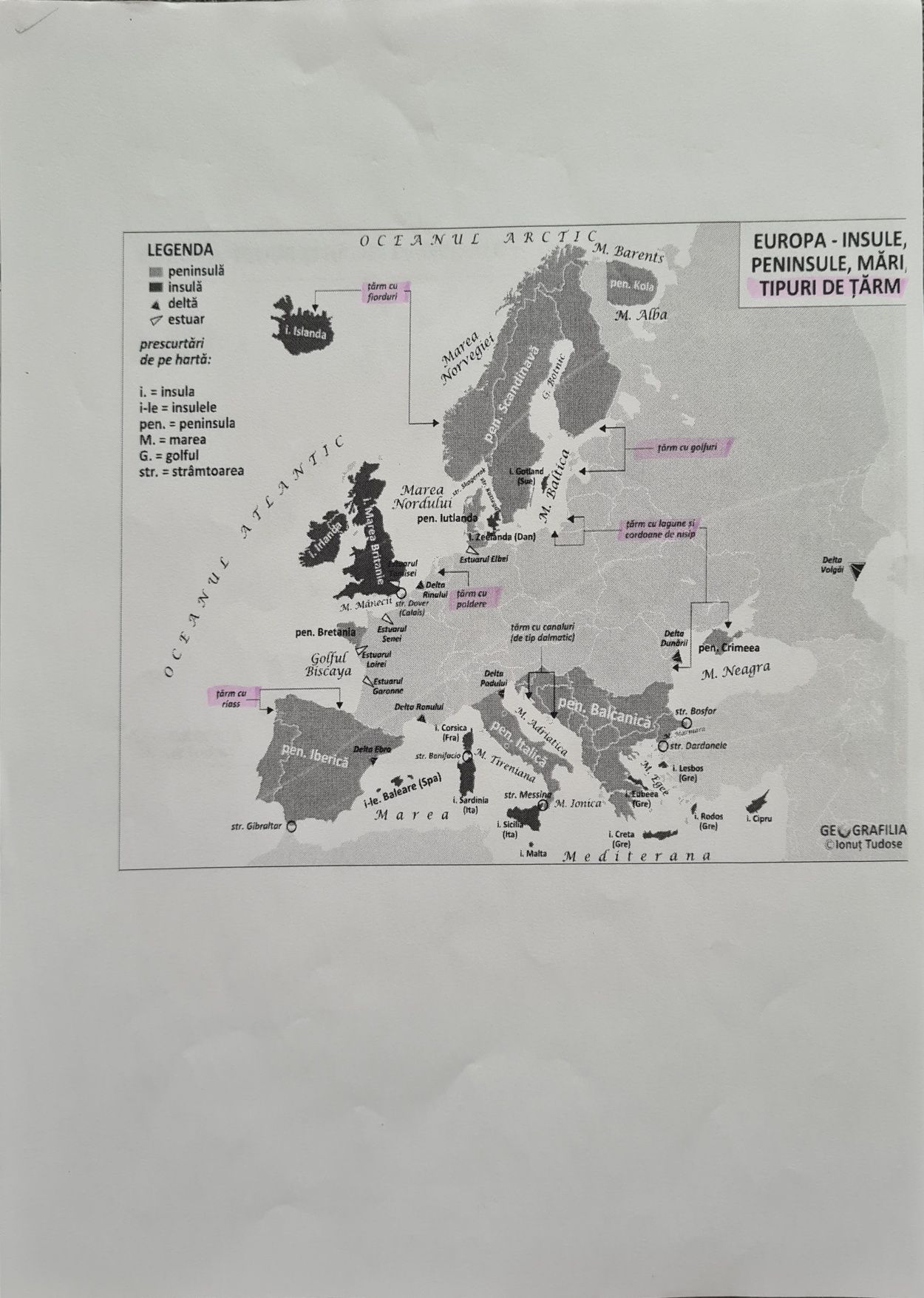 Materiale Bacalaureat Geografie  20 RON-45 pagini