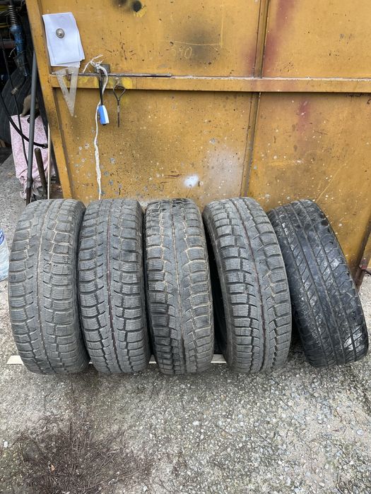 4 зимни гуми Cordiant Polar SL 195/65/15 + 1 лятна Continental