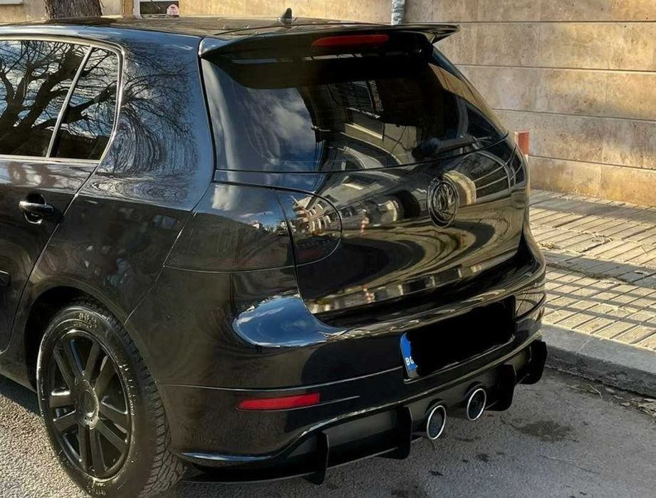 Заден дифузьор сплитер R Max за Golf 5 – Мат черен,  2003 – 2009