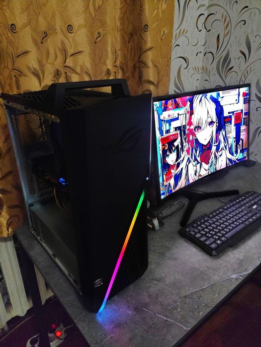 Гейм ASUS ROG/Core i5/16Gb/512Gb SSD/RX 4Gb/ПК игровой кейс.