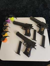 Pistol cu bile copii de tras la țintă / Pistol Plastic cu arc +250bile
