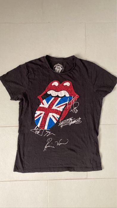tricou rolling stones signed
