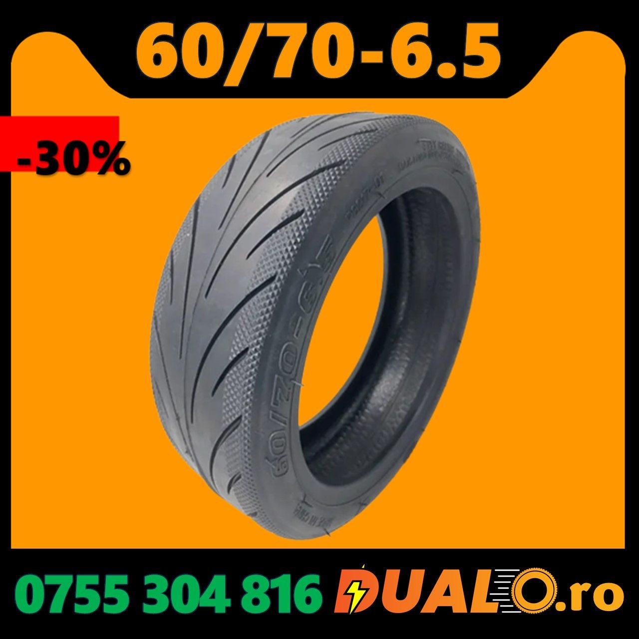 Cauciuc Tubeless 60/70-6.5 Trotinete