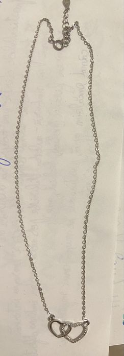 Lănțișor de argint 925 cu două inimi – elegant și delicat