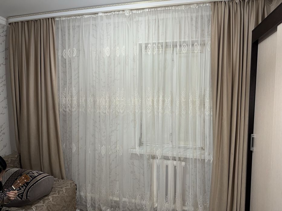 Продам комплект (штор и тюль)