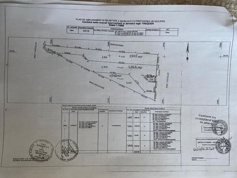 Vind teren intrare in Gilau vizavi de RAR linga Autostrada
