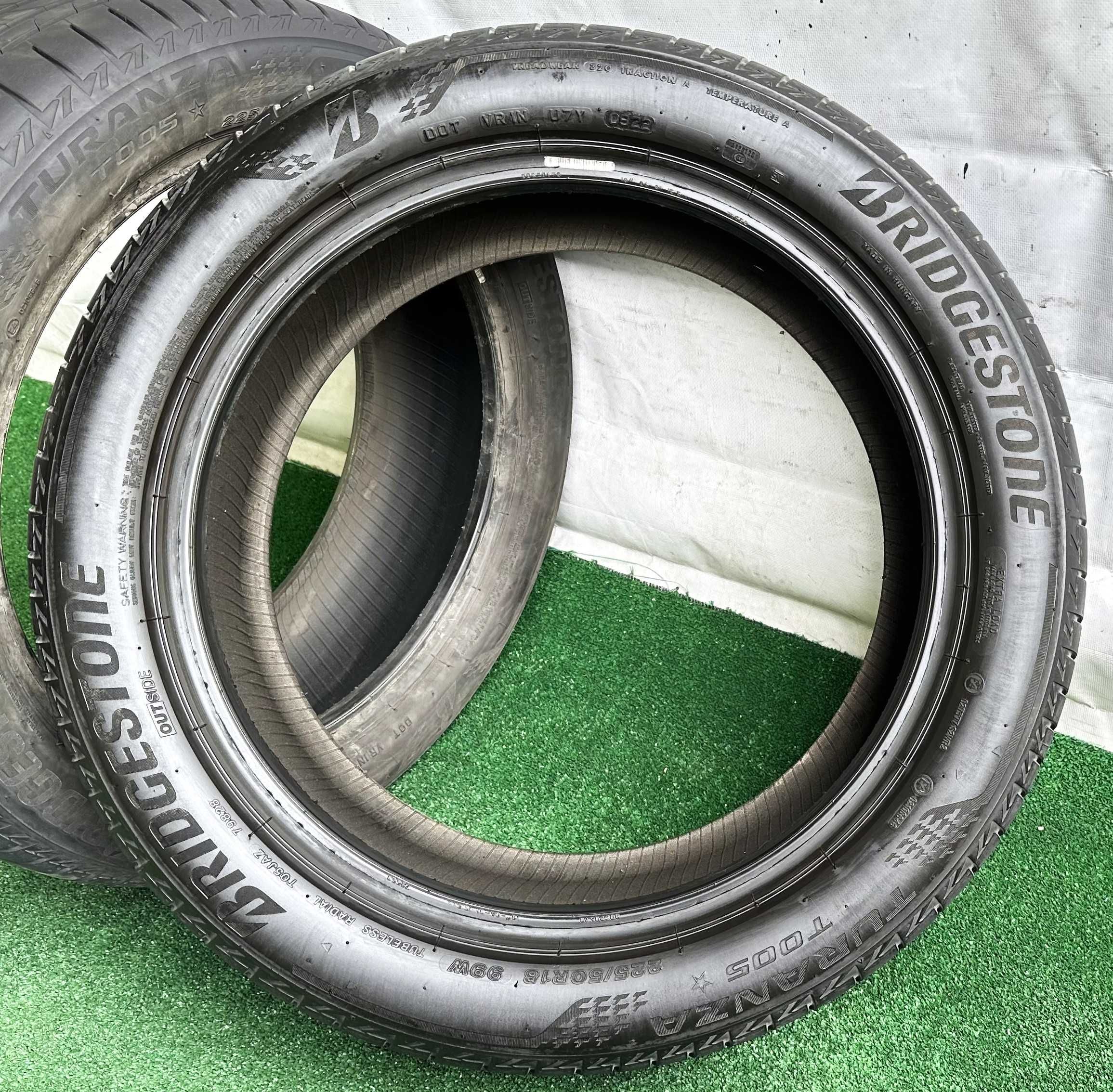 2бр 225/50r18 BRIDGESTONE Turanza T005 летни